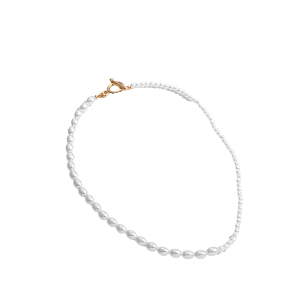 Two Tone Pearl Beaded Necklace