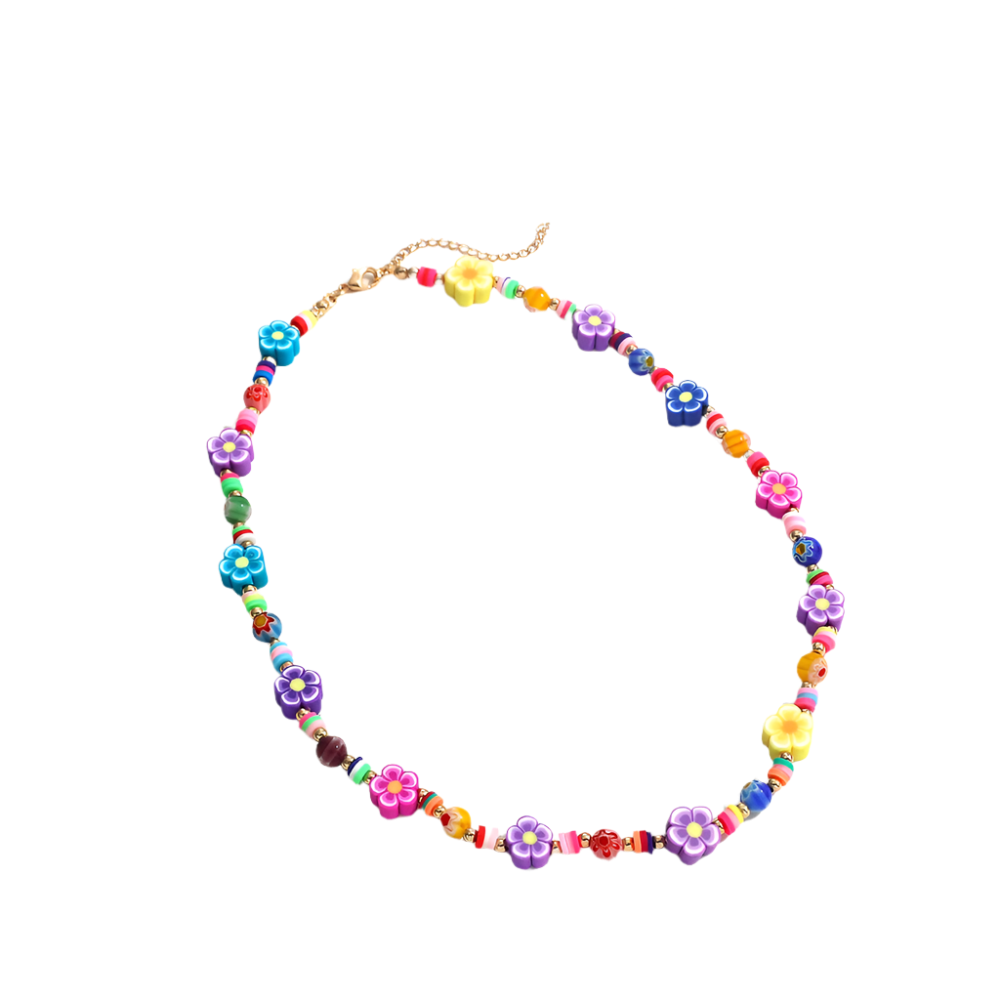 Thru the Fire Flower Necklace