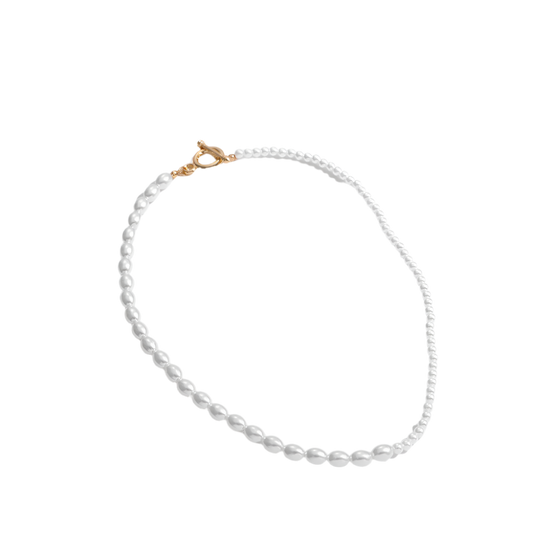 Two Tone Pearl Beaded Necklace